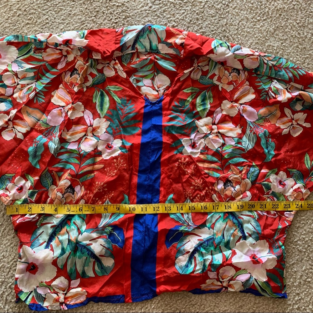 Johnny Was Evy Silk Floral Blouse - Picture 13 of 13